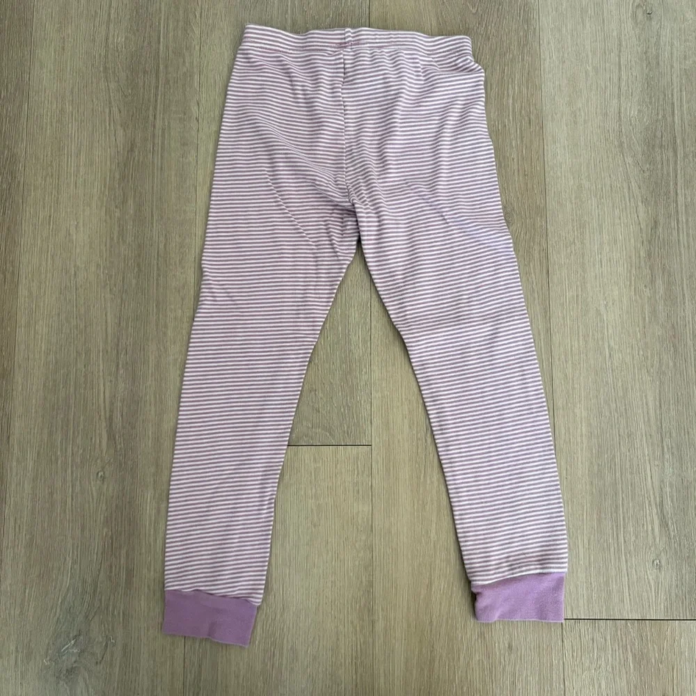 Carter Kids Girls Pajamas Set 6 Years Lavender White Striped 100% Cotton Comfy